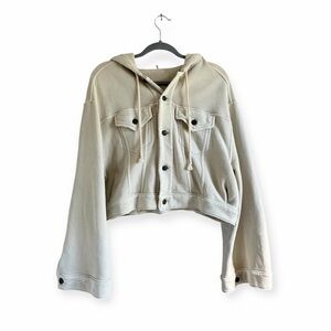 Free People Dreamers Hooded Jacket Size Small